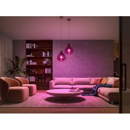 Zestaw startowy Philips Hue White and Color Ambiance 3xE27/9W/230V 2000-6500K + Mostek Hue