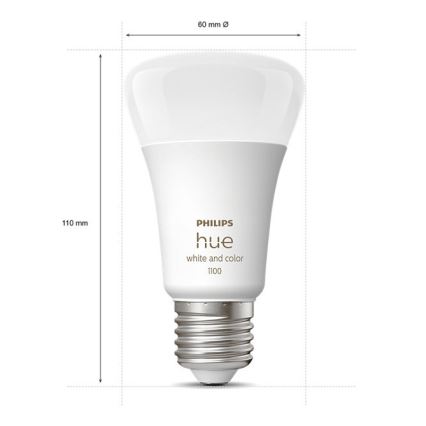 Zestaw startowy Philips Hue White and Color Ambiance 3xE27/9W/230V 2000-6500K + Mostek Hue