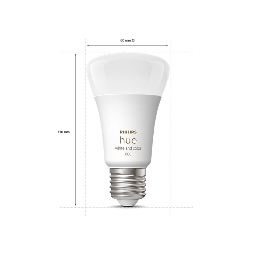 Zestaw startowy Philips Hue White and Color Ambiance 3xE27/9W/230V 2000-6500K + Mostek Hue
