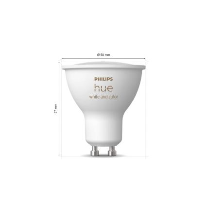 Zestaw podstawowy Philips Hue WHITE AND COLOR AMBIANCE 3xGU10/4,2W/230V 2200-6500K + Hue Bridge