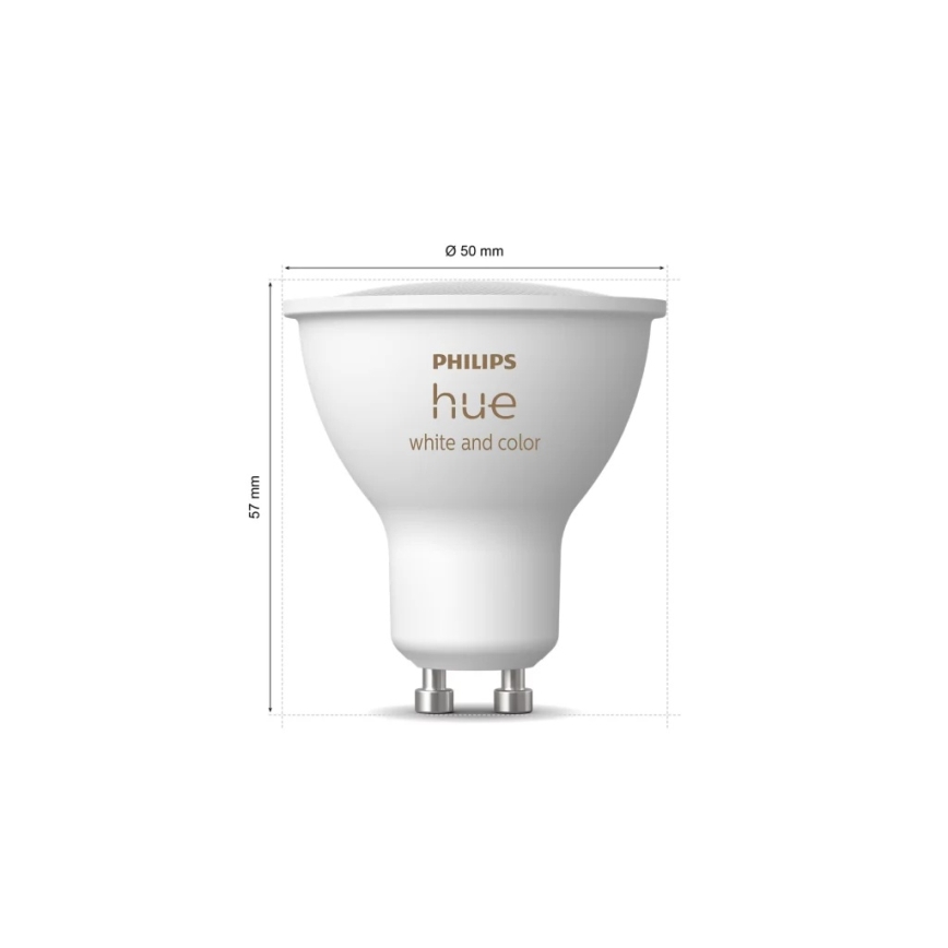 Zestaw podstawowy Philips Hue WHITE AND COLOR AMBIANCE 3xGU10/4,2W/230V 2200-6500K + Hue Bridge