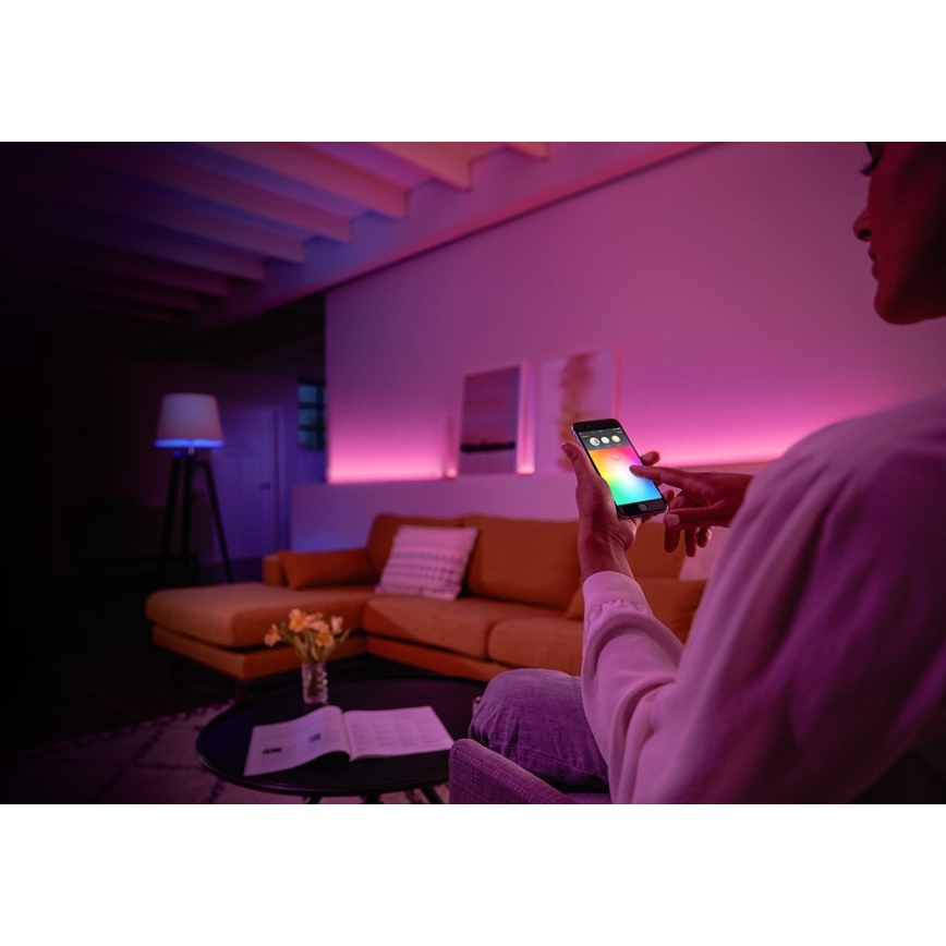 Zestaw podstawowy Philips Hue WHITE AND COLOR AMBIANCE 2xE27/9W/230V 2000-6500K + Mostek Hue