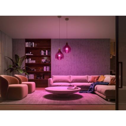 Zestaw podstawowy Philips Hue WHITE AND COLOR AMBIANCE 2xE27/9W/230V 2000-6500K + Mostek Hue