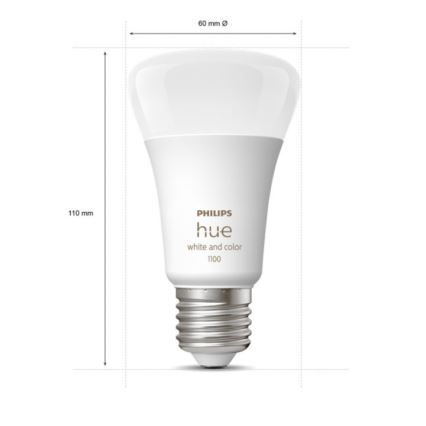 Zestaw podstawowy Philips Hue WHITE AND COLOR AMBIANCE 2xE27/9W/230V 2000-6500K + Mostek Hue