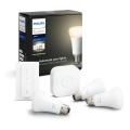 Zestaw startowy Philips Hue White 3xE27/9W 2700K + mostek Hue i ściemniacz