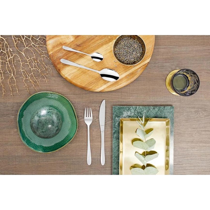 Zestaw sztućców MONACO ze stali nierdzewnej, 24-częściowy