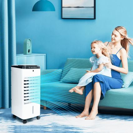 ZEVENTI - Chłodnica powietrza ARCTIC 60W/230V czarna/biała + pilot zdalnego sterowania