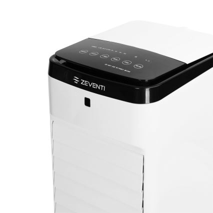 ZEVENTI - Chłodnica powietrza ARCTIC 60W/230V czarna/biała + pilot zdalnego sterowania