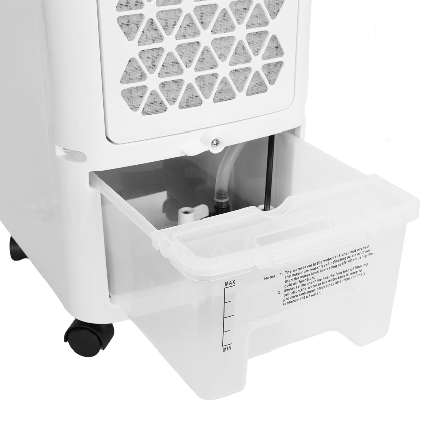 ZEVENTI - Chłodnica powietrza ARCTIC 60W/230V czarna/biała + pilot zdalnego sterowania