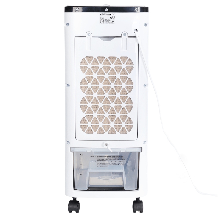 ZEVENTI - Chłodnica powietrza ARCTIC 60W/230V czarna/biała + pilot zdalnego sterowania