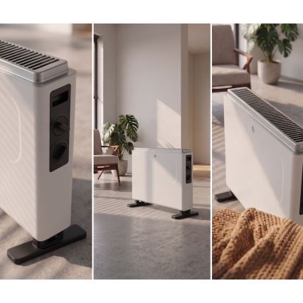 ZEVENTI - Elektryczny grzejnik/konwektor 800/1200/2000W/230V biały