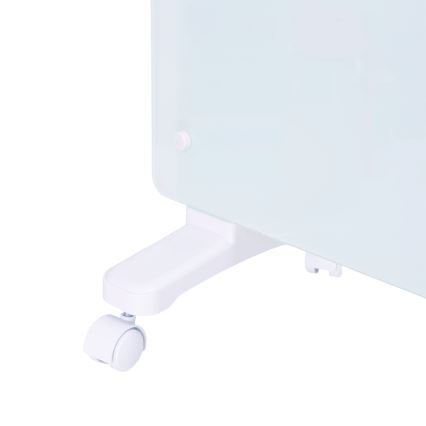 ZEVENTI - Inteligentny ścienny grzejnik elektryczny/konwektor z wyświetlaczem LCD 1000/2000W/230V Wi-Fi biały