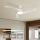 ZEVENTI - LED ściemnialny wentylator sufitowy AERYS LED/24W/230V 3000/4000/6000K Wi-Fi Tuya biały + pilot zdalnego sterowania