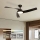 ZEVENTI - LED ściemnialny wentylator sufitowy AERYS LED/24W/230V 3000/4000/6000K Wi‑Fi Tuya czarny + pilot zdalnego sterowania