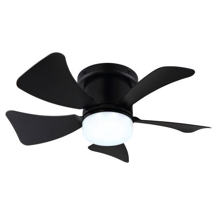 ZEVENTI - LED Ściemnialny wentylator sufitowy MUNDAKA LED/10W/230V 3000-6500K czarny + zdalne sterowanie