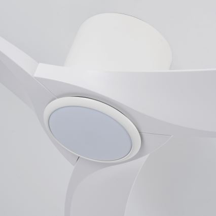 ZEVENTI - LED ściemnialny wentylator sufitowy ORBITO LED/24W/230V 3000/4000/6000K Wi-Fi Tuya biały + pilot zdalnego sterowania