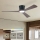 ZEVENTI - Ściemnialny wentylator sufitowy LED AUREX LED/24W/230V 3000/4000/6000K Wi‑Fi Tuya czarny/orzech + pilot zdalnego sterowania
