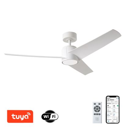 ZEVENTI - LED Wentylator sufitowy ORVIETO LED/18W/230V 3000/4000/6000K Wi-Fi Tuya biały + zdalne sterowanie