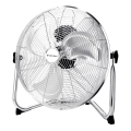ZEVENTI - Wentylator podłogowy FLOW 60W/230V 44,5 cm chrom błyszczący