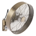 ZEVENTI - Wentylator ścienny FANNY 50W/230V brązowy + pilot zdalnego sterowania
