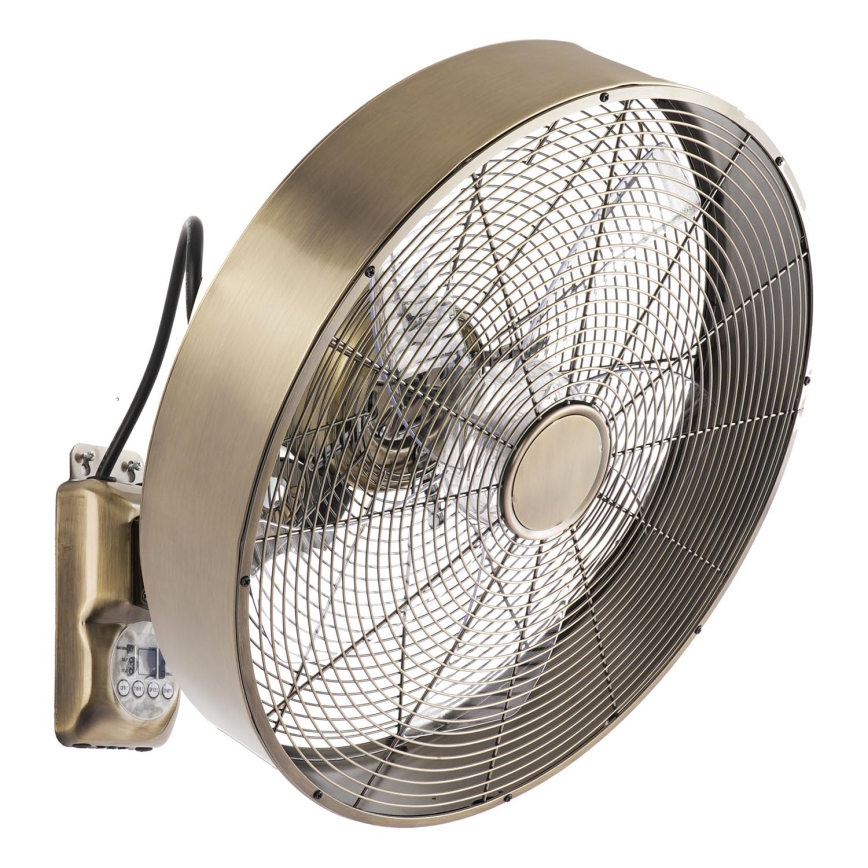ZEVENTI - Wentylator ścienny FANNY 50W/230V brązowy + pilot zdalnego sterowania