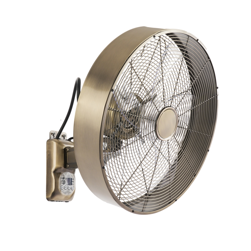 ZEVENTI - Wentylator ścienny FANNY 50W/230V brązowy + pilot zdalnego sterowania