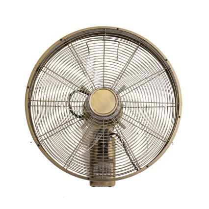 ZEVENTI - Wentylator ścienny FANNY 50W/230V brązowy + pilot zdalnego sterowania