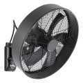 ZEVENTI - Wentylator ścienny FANNY 50W/230V czarny + z pilotem