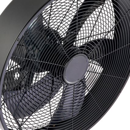 ZEVENTI - Wentylator ścienny FANNY 50W/230V czarny + z pilotem