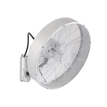 ZEVENTI - Wentylator ścienny FANNY 50W/230V matowy chrom + pilot zdalnego sterowania