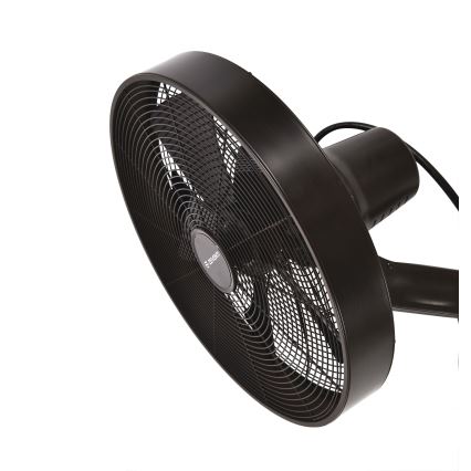ZEVENTI - Wentylator ścienny FREEZE 50W/230V śr. 40 cm czarny/brązowy + pilot zdalnego sterowania