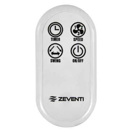ZEVENTI - Wentylator ścienny FREEZE 50W/230V śr. 40 cm biały + pilot zdalnego sterowania