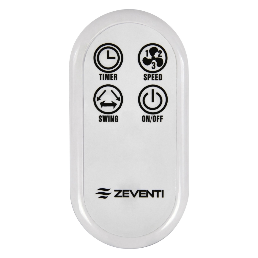 ZEVENTI - Wentylator ścienny FREEZE 50W/230V śr. 40 cm biały + pilot zdalnego sterowania