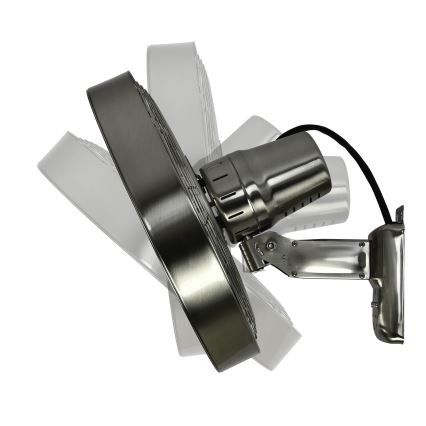 ZEVENTI - Wentylator ścienny FREEZE 50W/230V śr. 40 cm matowy chrom + pilot zdalnego sterowania