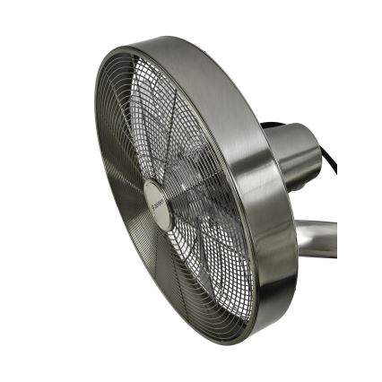 ZEVENTI - Wentylator ścienny FREEZE 50W/230V śr. 40 cm matowy chrom + pilot zdalnego sterowania