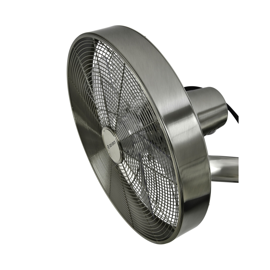 ZEVENTI - Wentylator ścienny FREEZE 50W/230V śr. 40 cm matowy chrom + pilot zdalnego sterowania