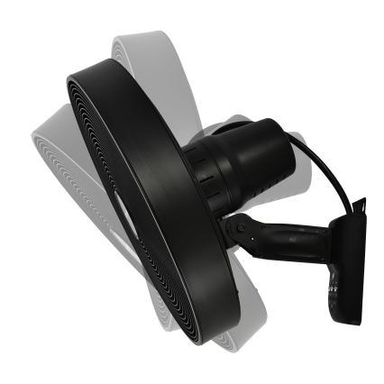 ZEVENTI - Wentylator ścienny FREEZE 50W/230V śr. 40 cm czarny + pilot zdalnego sterowania