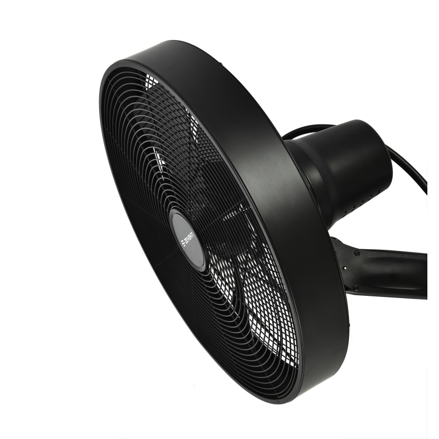 ZEVENTI - Wentylator ścienny FREEZE 50W/230V śr. 40 cm czarny + pilot zdalnego sterowania