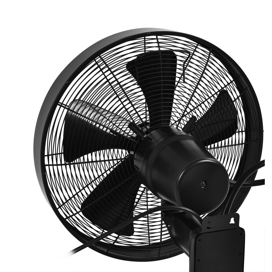 ZEVENTI - Wentylator ścienny FREEZE 50W/230V śr. 40 cm czarny + pilot zdalnego sterowania