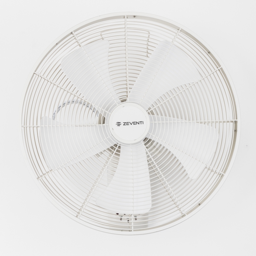 ZEVENTI - Wentylator ścienny FREEZE 50W/230V Ø 45 cm biały + zdalne sterowanie