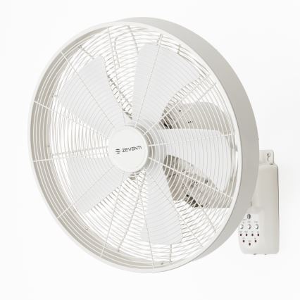 ZEVENTI - Wentylator ścienny FREEZE 50W/230V Ø 45 cm biały + zdalne sterowanie