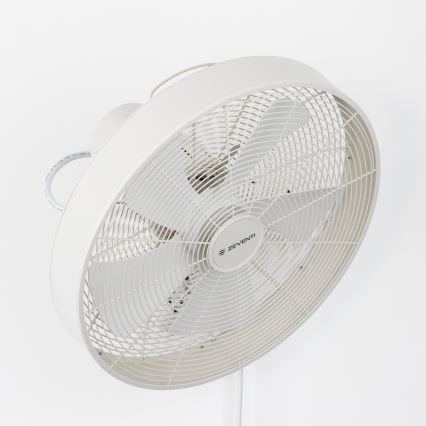 ZEVENTI - Wentylator ścienny FREEZE 50W/230V Ø 45 cm biały + zdalne sterowanie