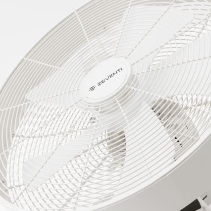 ZEVENTI - Wentylator ścienny FREEZE 50W/230V Ø 45 cm biały + zdalne sterowanie