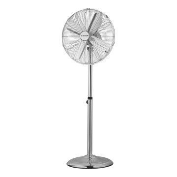 ZEVENTI - Wentylator stojący FLOW 50W/230V 125 cm błyszczący chrom