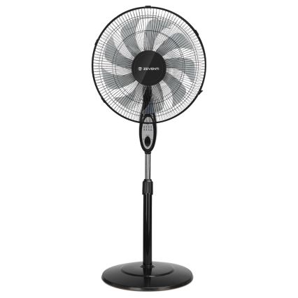 ZEVENTI - Wentylator stojący FLOW 55W/230V 130 cm czarny + pilot zdalnego sterowania