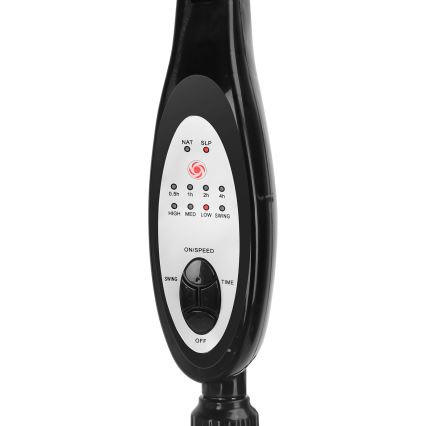 ZEVENTI - Wentylator stojący FLOW 55W/230V 130 cm czarny + pilot zdalnego sterowania