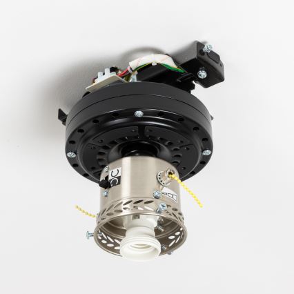 ZEVENTI - Wentylator sufitowy GALDANA 1xE27/60W/230V brązowy/beżowy