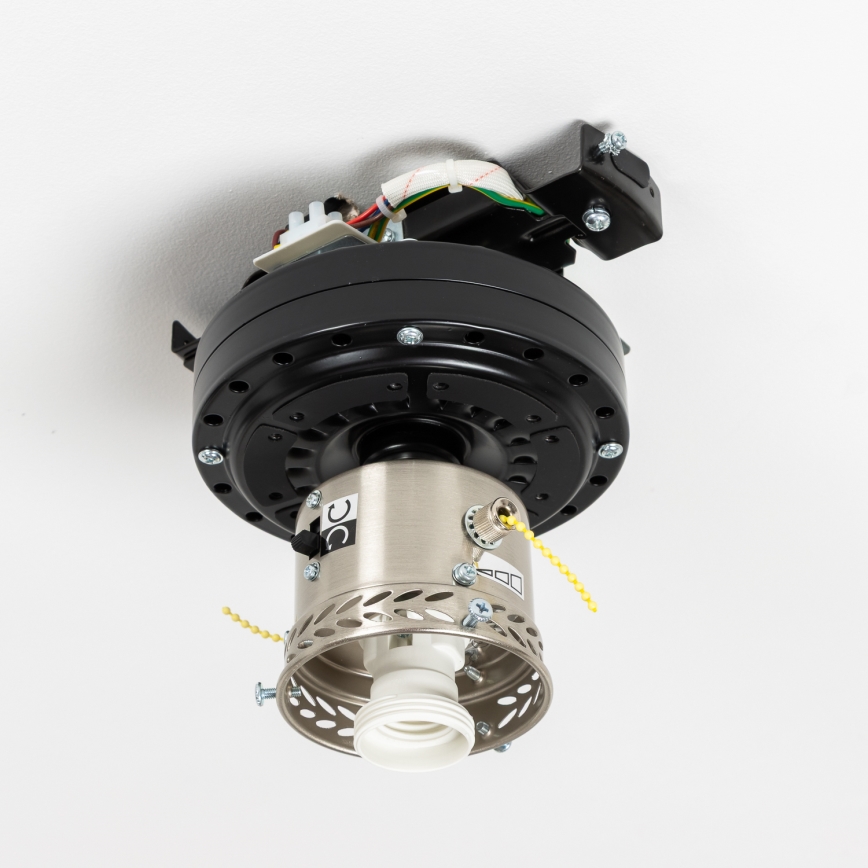 ZEVENTI - Wentylator sufitowy GALDANA 1xE27/60W/230V brązowy/beżowy