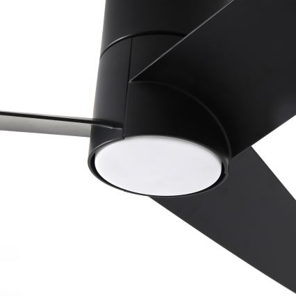 ZEVENTI - Wentylator sufitowy LED BARROSA LED/18W/230V 3000/4000/6000K Wi-Fi Tuya czarny + zdalne sterowanie