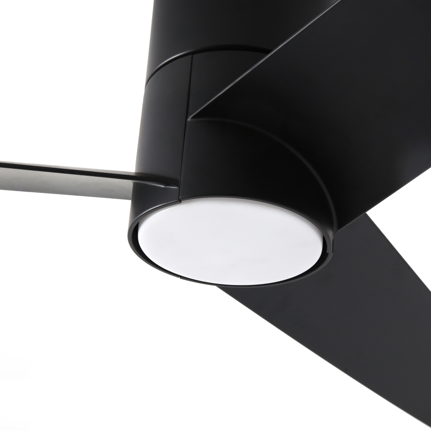 ZEVENTI - Wentylator sufitowy LED BARROSA LED/18W/230V 3000/4000/6000K Wi-Fi Tuya czarny + zdalne sterowanie